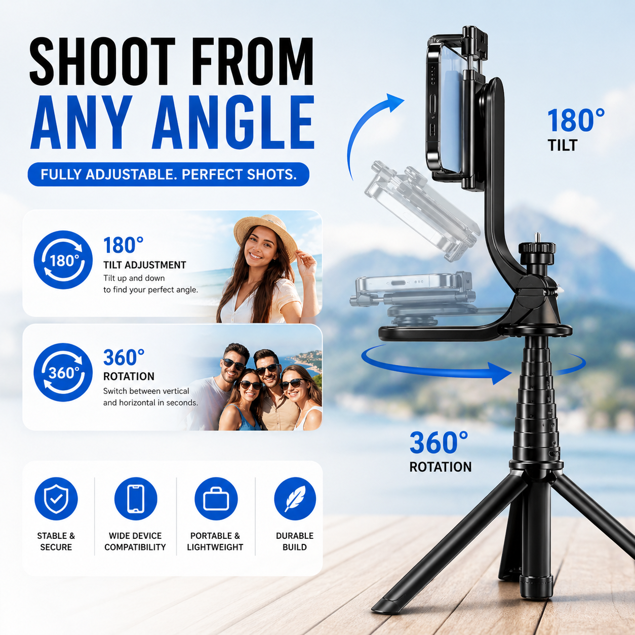 FlexiShot™ Smart Tripod Stick