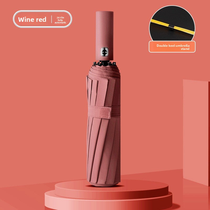 Automatic Folding Umbrella With UPF 50+ Sun Protection