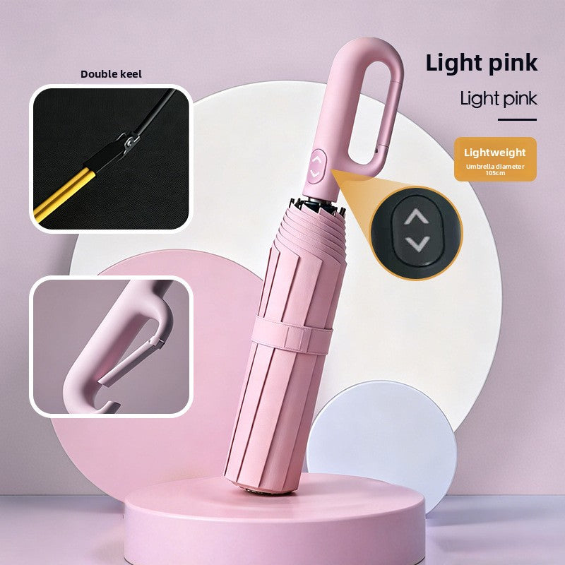 Automatic Folding Umbrella With UPF 50+ Sun Protection