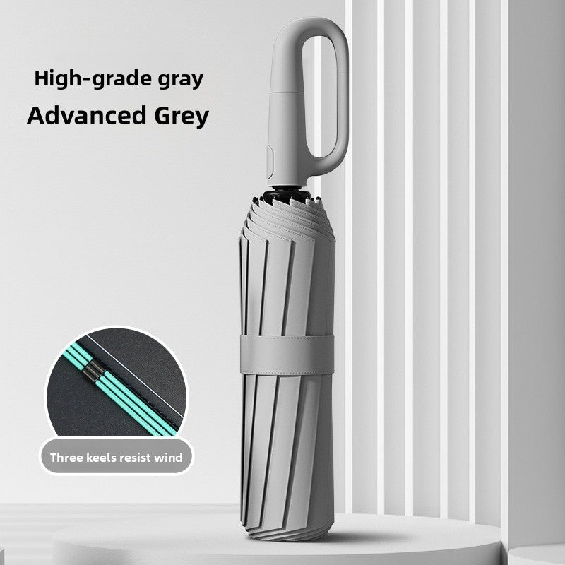 Automatic Folding Umbrella With UPF 50+ Sun Protection