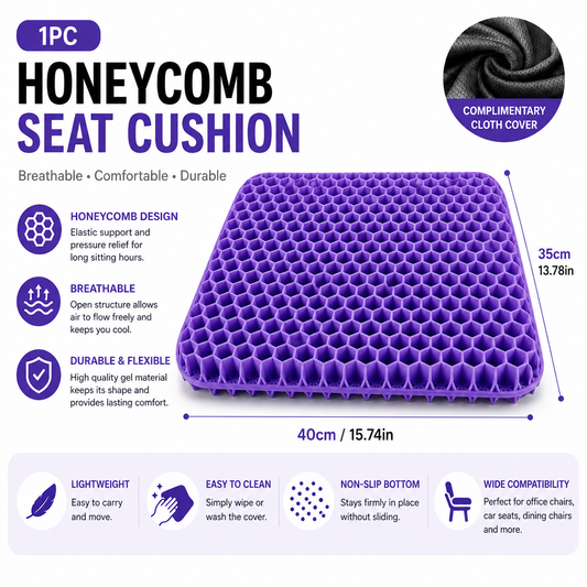 Honeycomb Seat Cushion for Lasting Comfort