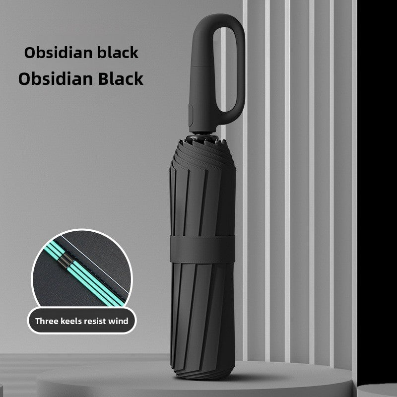 Automatic Folding Umbrella With UPF 50+ Sun Protection