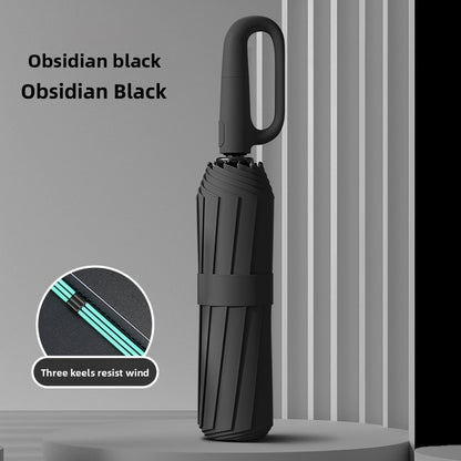Automatic Folding Umbrella With UPF 50+ Sun Protection