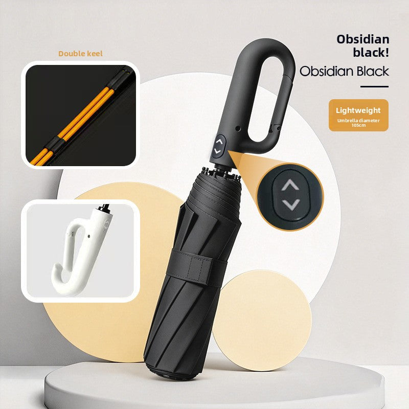 Automatic Folding Umbrella With UPF 50+ Sun Protection