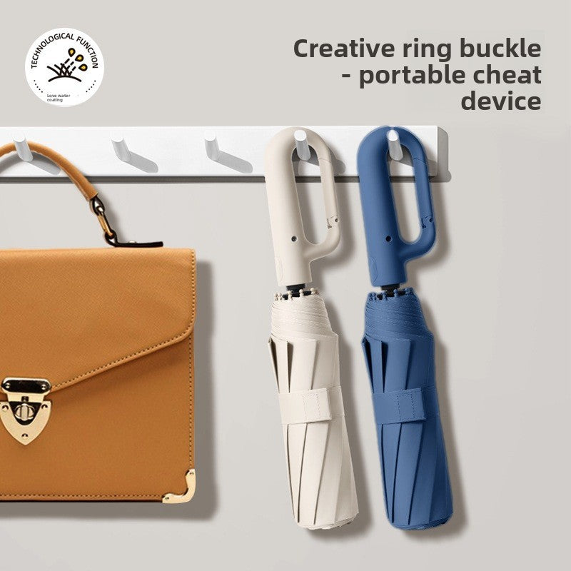 Automatic Folding Umbrella With UPF 50+ Sun Protection