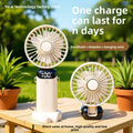 USB Rechargeable Handheld Fan With 5-Speed Airflow