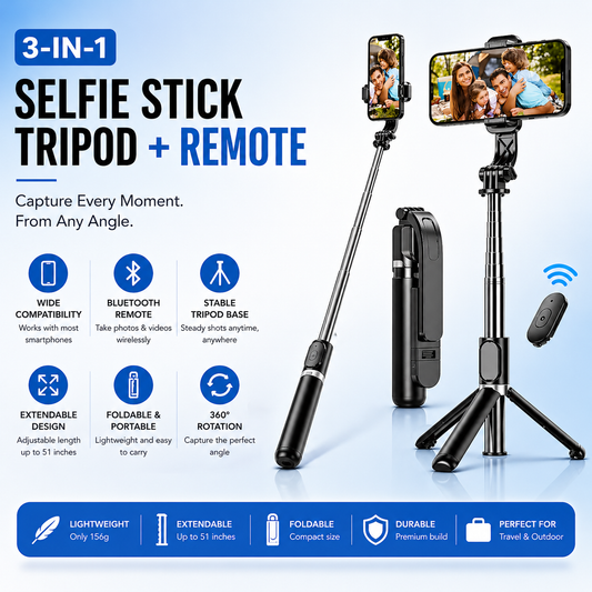 FlexiShot™ Smart Tripod Stick