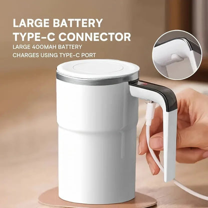 Electric Self Stirring Mug With LCD Temperature Display