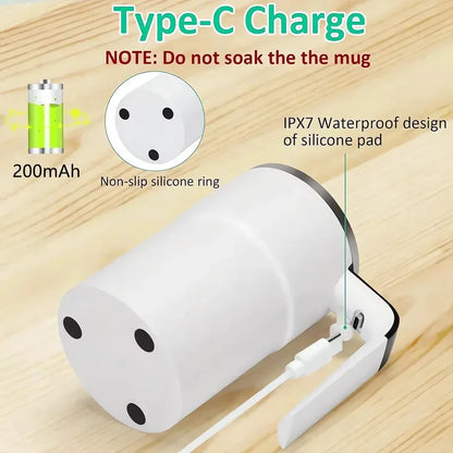 Electric Self Stirring Mug With LCD Temperature Display
