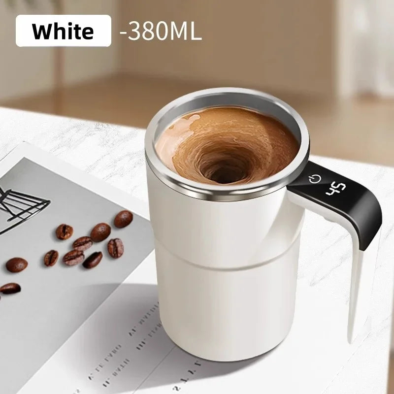 Electric Self Stirring Mug With LCD Temperature Display
