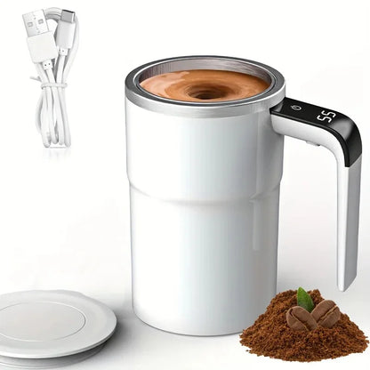 Electric Self Stirring Mug With LCD Temperature Display