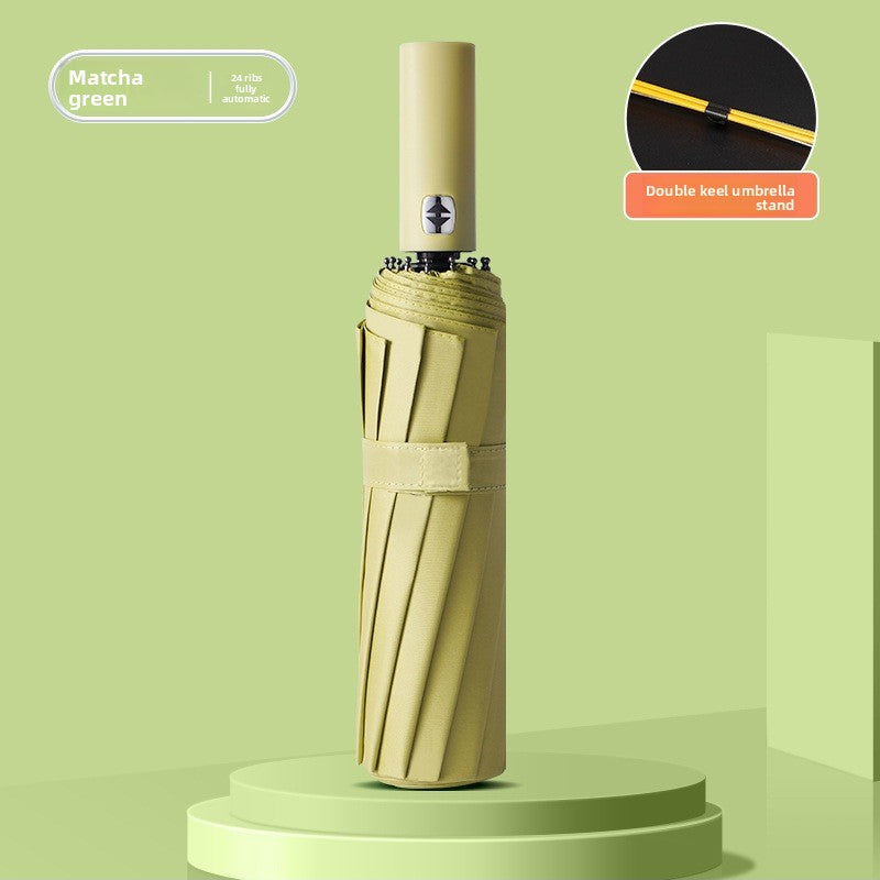 Automatic Folding Umbrella With UPF 50+ Sun Protection