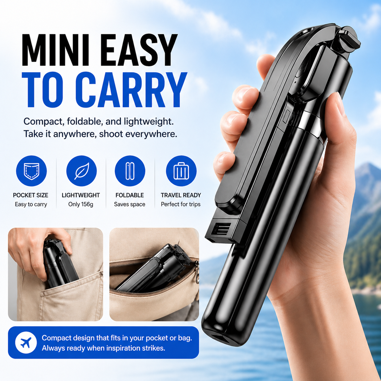 FlexiShot™ Smart Tripod Stick