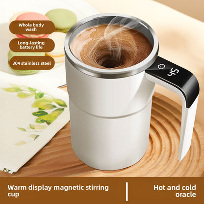 Electric Self Stirring Mug With LCD Temperature Display
