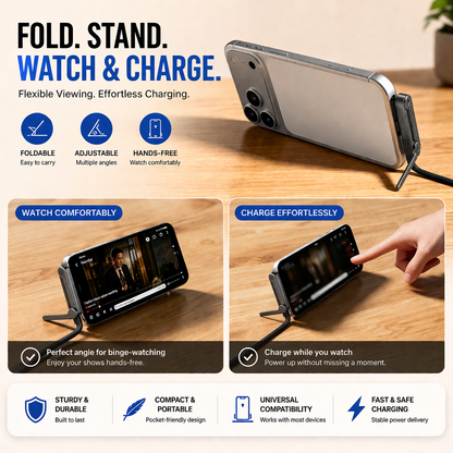 240W USB-C Charging Cable & Adjustable Phone Holder