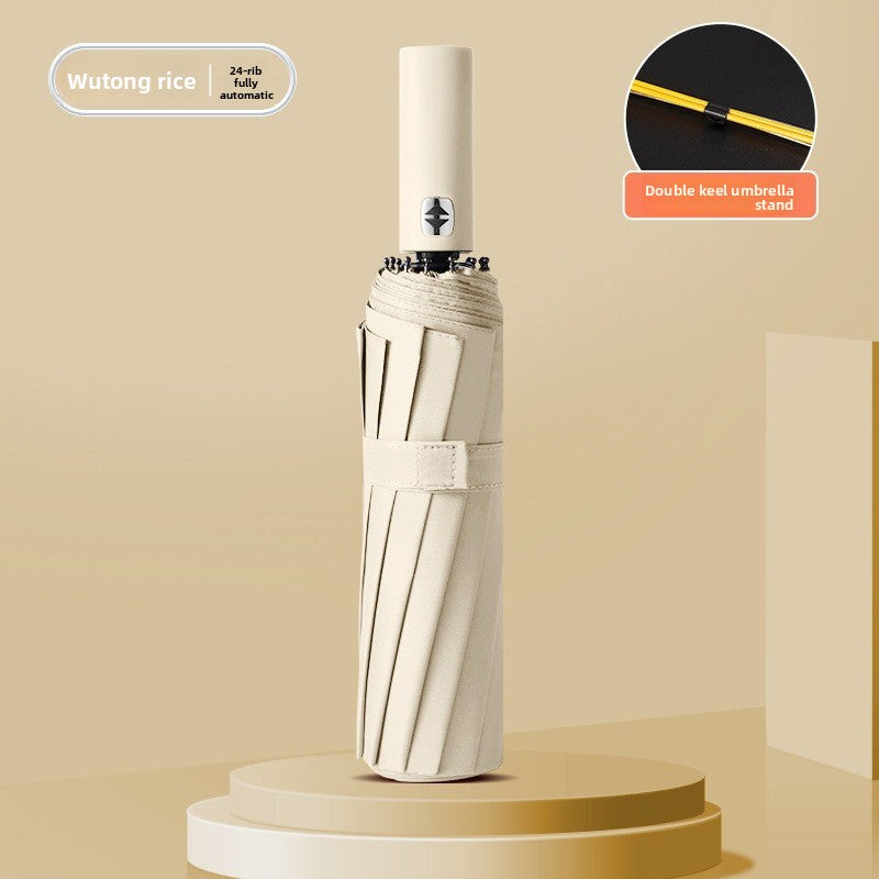 Automatic Folding Umbrella With UPF 50+ Sun Protection