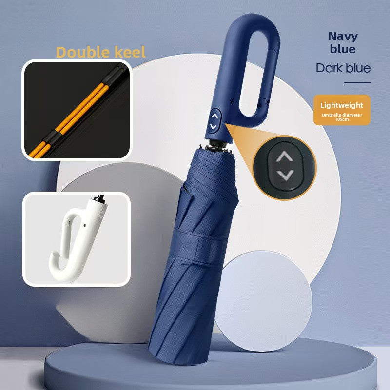 Automatic Folding Umbrella With UPF 50+ Sun Protection