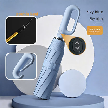 Automatic Folding Umbrella With UPF 50+ Sun Protection