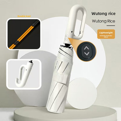 Automatic Folding Umbrella With UPF 50+ Sun Protection
