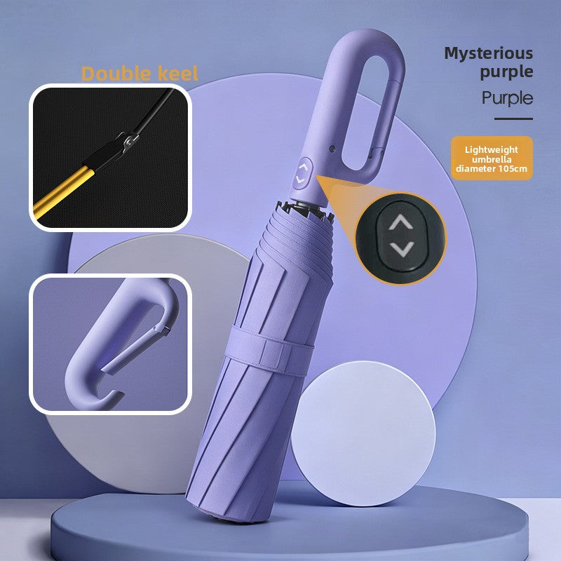 Automatic Folding Umbrella With UPF 50+ Sun Protection